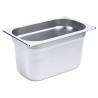 Bac Gastro GN 1/4 inox  | série 7000 : Volume:4L, Profondeur :150 mm