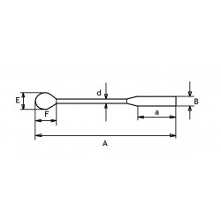 Cuillère inox revêtement teflon Bochem