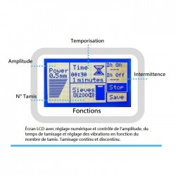 Tamiseuse vibrante numérique BA-300N pour tamis de 200 à 315 mm