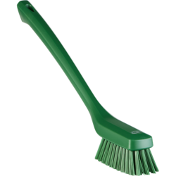 Brosse dure verte long manche