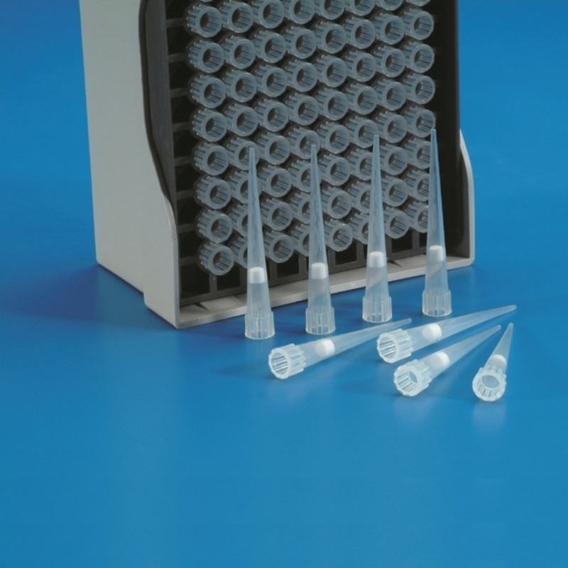 Pointe de pipette cône stérile avec filtre capacité 5-100 μl Eppendorf® Kartell