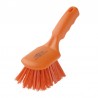 Vikan Brosse dure manche court 270 mm 10 couleurs : Couleur:Orange