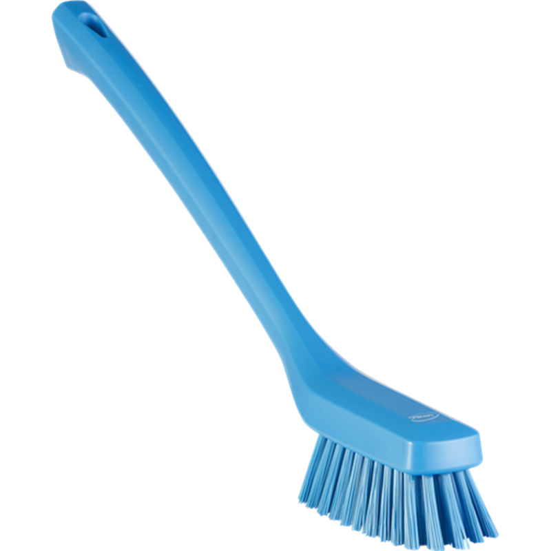 Brosse dure bleue long manche