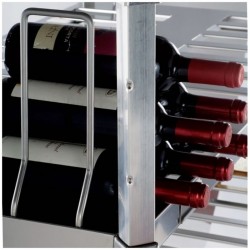 Rayonnage inox pour bouteilles de vin