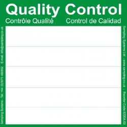 Étiquette contrôle qualité verte PHARMA labels 150 x 150 mm