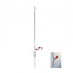 Burette Classe A robinet aiguille en PTFE