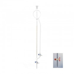 Burette avec réservoir de Classe A robinet conique en PTFE