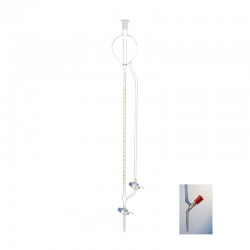 Burette avec réservoir de Classe A robinet aiguille en PTFE