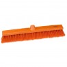 Balai souple plat 500 mm fibres 0.6 mm 2 couleurs B1760 : Couleur:Orange