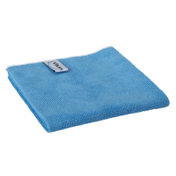 Chiffon microfibre bleu