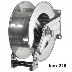 Enrouleur automatique inox 316, 200 bar pour 25 m tuyau 1/2"