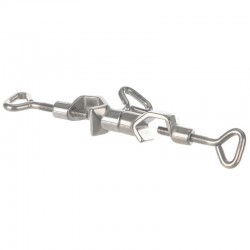 Double Noix de serrage en inox orientable de 0° à 360° Bochem