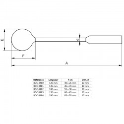 Plan cuillère de laboratoire Inox Bochem 5 modèles