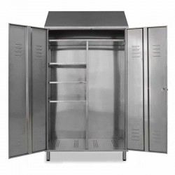 Armoire inox | Armoire range-balais inox 2 portes 950 mm | X-2002 441