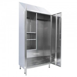 Armoire inox | Armoire inox range-balais et raclettes 2 portes 950 mm | X-2012 441