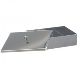 Boîte et pot en inox | Boîte en inox rectangulaire avec couvercle 8 tailles | BOC-8710