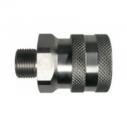 Coupleur inox 80 et 200 bar | Raccord coupleur rapide haute pression COUPL3/8-M inox 3/8" BPS mâle | COUPL3/8-M