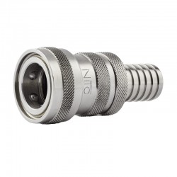 Coupleur rapide NITO Inox | Raccord rapide inox NITO 6453SA3 avec stop 3/4" x embout 3/4" | AK6453SA3