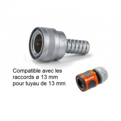 Raccord rapide d'arrosage laiton  | Raccord rapide arrossage laiton chromé NITO 5950SA3 1/2" x embout 1/2" | AK5950SA3