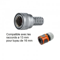 Raccord rapide d'arrosage laiton  | Raccord rapide arrossage laiton chromé NITO 5950CA3 1/2" x embout 5/8" | AK5950CA3