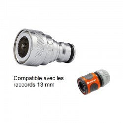 Raccord rapide d'arrosage laiton  | Coupleur laiton chromé NITO 59810A3 femelle 1/2” X mâle 1/2” | AK59810A3