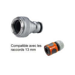 Raccord rapide d'arrosage laiton  | Adaptateur rapide laiton chromé NITO 5961GA3 1/2" mâle x M22x1 femelle | AK5961GA3