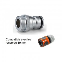 Raccord rapide d'arrosage laiton  | Adaptateur rapide laiton chromé NITO 69640A3 3/4" x 3/4" BPS mâle | AK69640A3