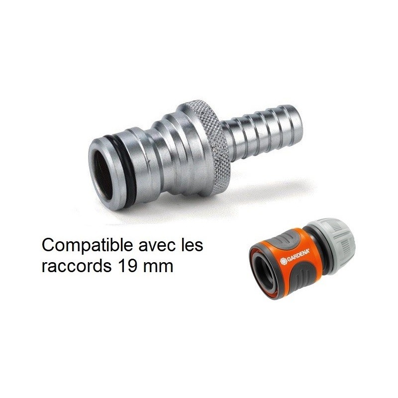 Raccord rapide d'arrosage laiton  | Adaptateur rapide laiton chromé NITO 6960BA3 3/4" x embout 1/2" | AK6960BA3