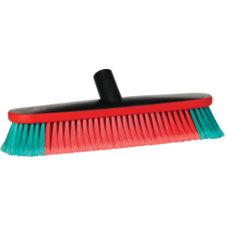 Nettoyage Transport et Industrie | Vikan Brosse ovale noire à passage d'eau 370 mm Souple/fleuré 475752 | VIK-475752