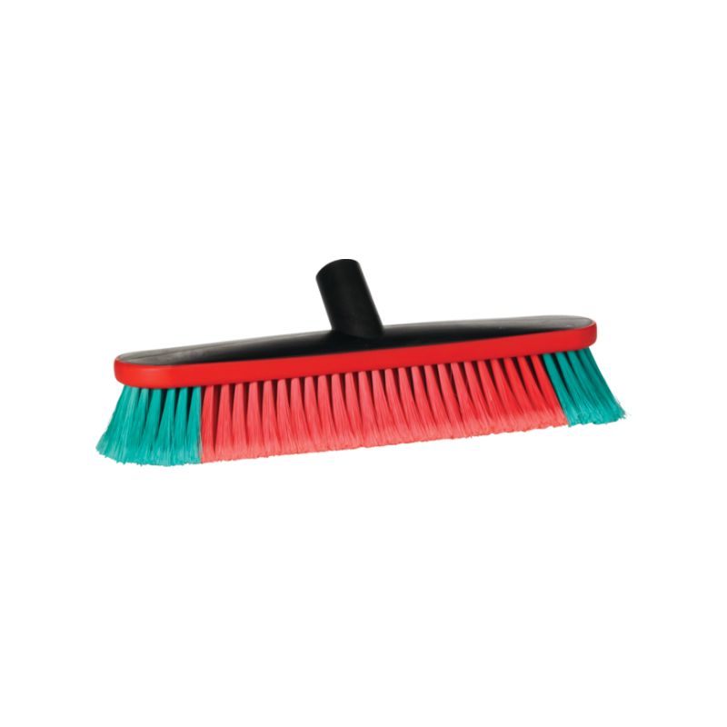 Nettoyage Transport et Industrie | Vikan Brosse ovale noire à passage d'eau 370 mm Souple/fleuré 475752 | VIK-475752