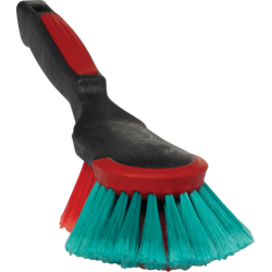 Nettoyage Transport et Industrie | Vikan Brosse à main noire ergonomique 320 mm Souple/fleuré 524652 | VIK-524652