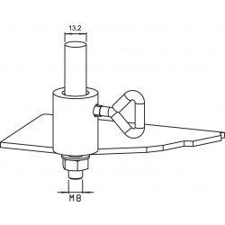 Plan fixation pour tige sans filetage