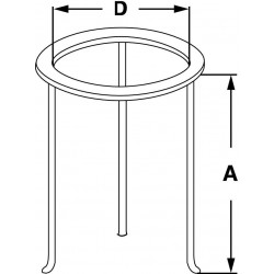 Plan tripode fonte pour ballon